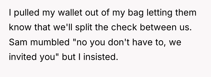 I pulled my wallet out of my bag letting them...