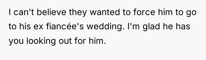 I can't believe they wanted to force him to go...