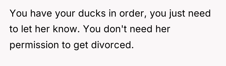 You have your ducks in order, you just need to...