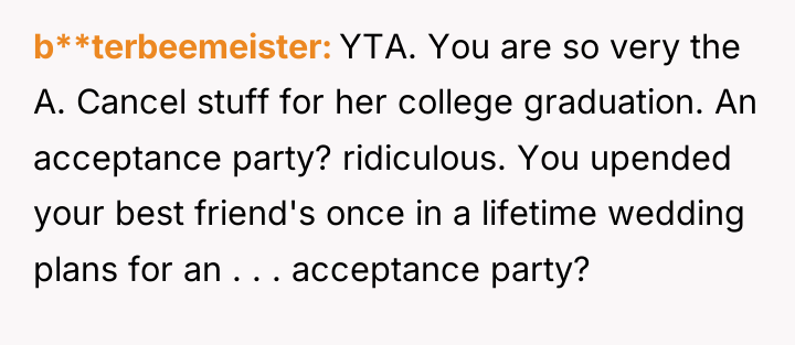 b**terbeemeister YTA. You are so very the A. Cancel stuff...