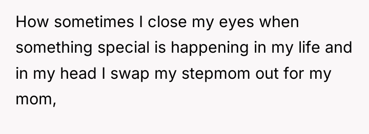 How sometimes I close my eyes when something special is...