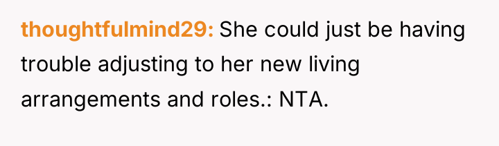thoughtfulmind29 She could just be having trouble adjusting to her...