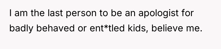 I am the last person to be an apologist for...