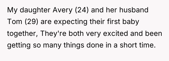My daughter Avery (24) and her husband Tom (29) are...
