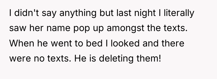 I didn't say anything but last night I literally saw...