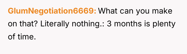 GlumNegotiation6669 What can you make on that? Literally nothing.: 3...