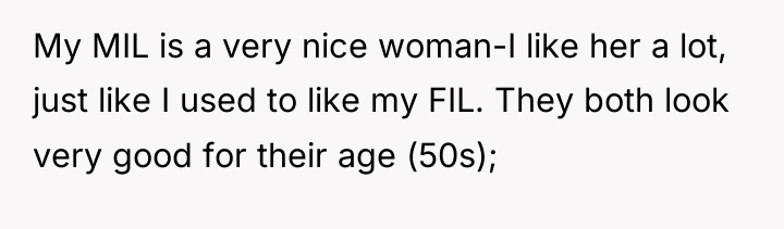My MIL is a very nice woman-I like her a...