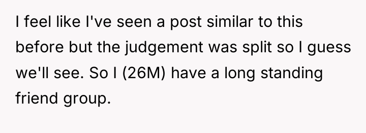I feel like I've seen a post similar to this...