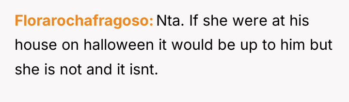 Florarochafragoso Nta. If she were at his house on halloween...