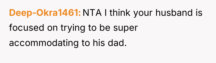 Deep-Okra1461 NTA I think your husband is focused on trying...