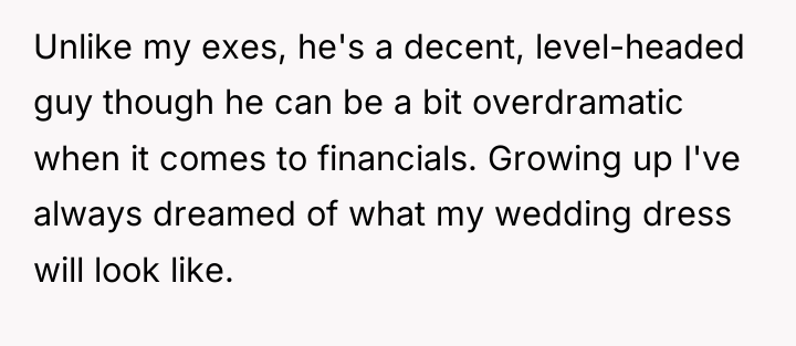 Unlike my exes, he's a decent, level-headed guy though he...