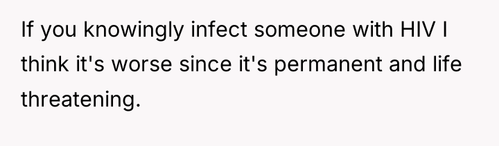 If you knowingly infect someone with HIV I think it's...