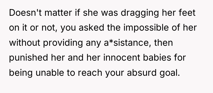 Doesn't matter if she was dragging her feet on it...