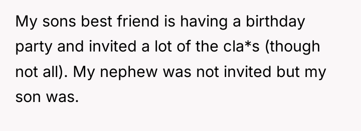 My sons best friend is having a birthday party and...