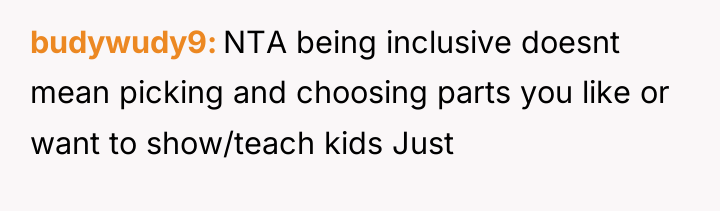 budywudy9 NTA being inclusive doesnt mean picking and choosing parts...