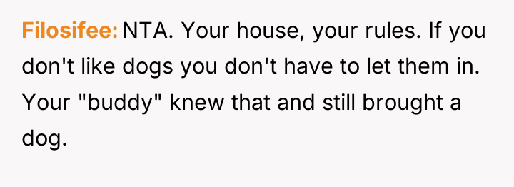 Filosifee NTA. Your house, your rules. If you don't like...
