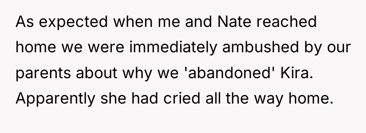 As expected when me and Nate reached home we were...