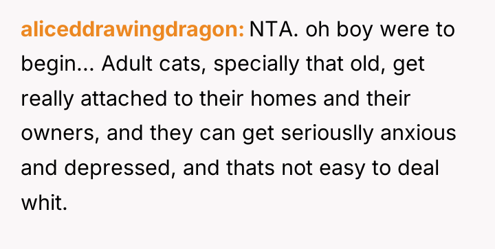 aliceddrawingdragon NTA. oh boy were to begin... Adult cats, specially...