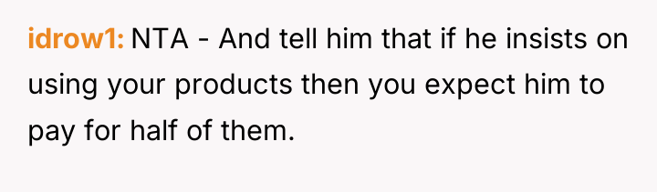 idrow1 NTA - And tell him that if he insists...