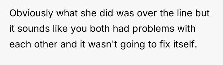 Obviously what she did was over the line but it...