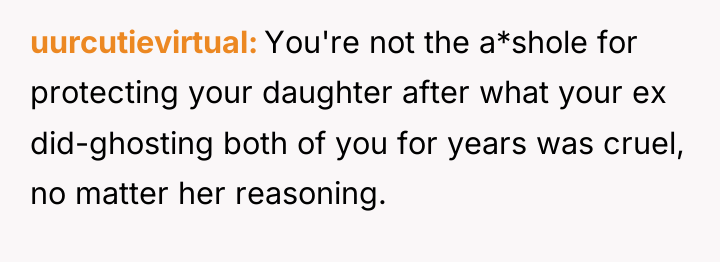 uurcutievirtual You're not the a*shole for protecting your daughter after...