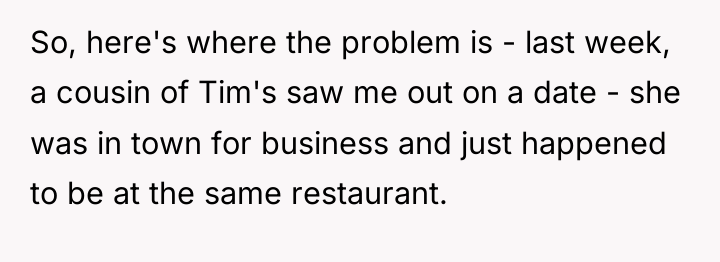So, here's where the problem is - last week, a...