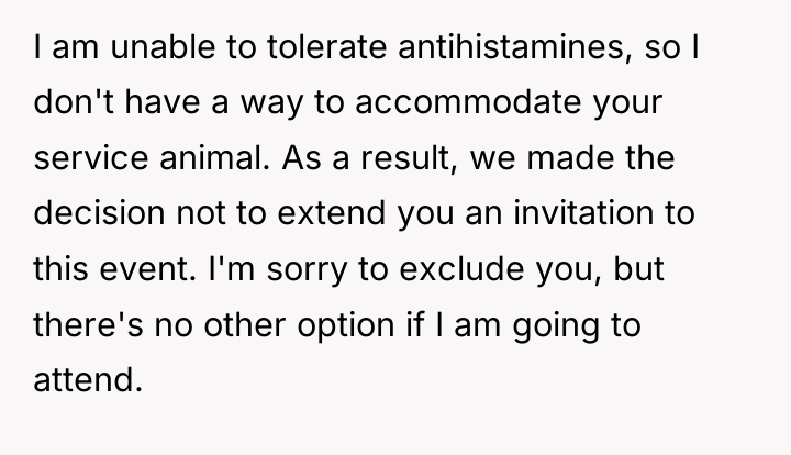 I am unable to tolerate antihistamines, so I don't have...