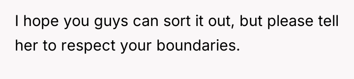 I hope you guys can sort it out, but please...