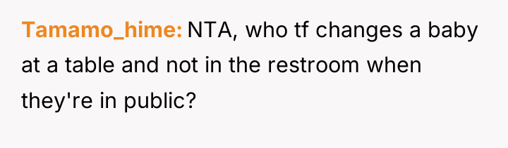 Tamamo_hime NTA, who tf changes a baby at a table...