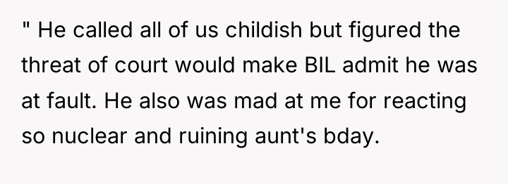 " He called all of us childish but figured the...