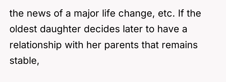 the news of a major life change, etc. If the...