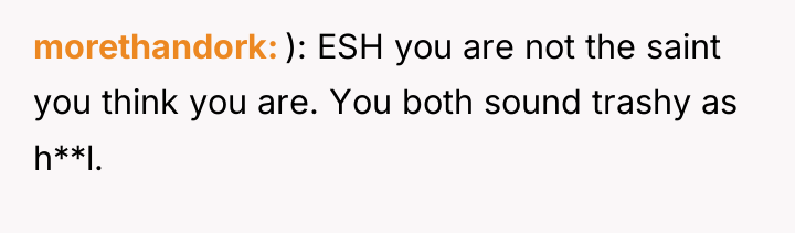 morethandork ): ESH you are not the saint you think...