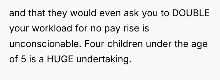 and that they would even ask you to DOUBLE your...