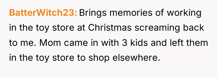 BatterWitch23 Brings memories of working in the toy store at...
