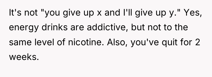 It's not "you give up x and I'll give up...