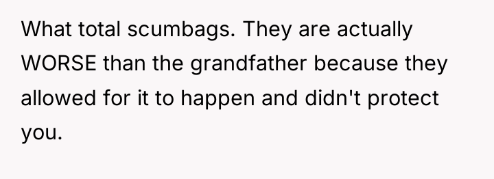 What total scumbags. They are actually WORSE than the grandfather...