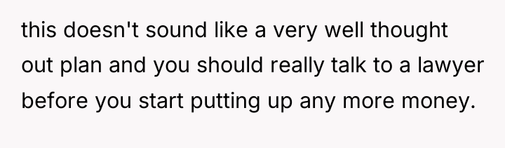 this doesn't sound like a very well thought out plan...