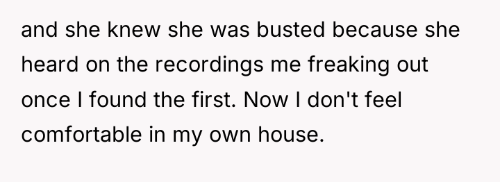 and she knew she was busted because she heard on...