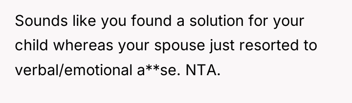 Sounds like you found a solution for your child whereas...