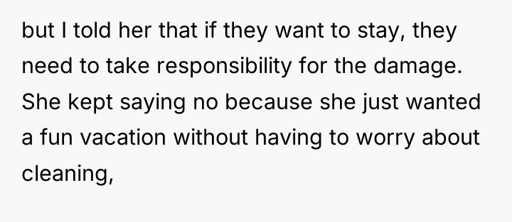 but I told her that if they want to stay,...