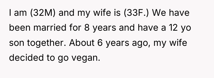 I am (32M) and my wife is (33F.) We have...