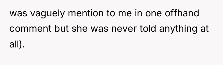 was vaguely mention to me in one offhand comment but...