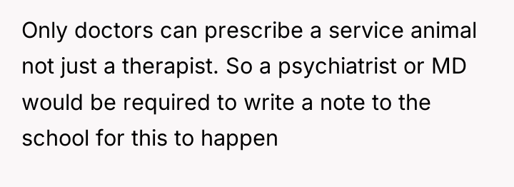Only doctors can prescribe a service animal not just a...