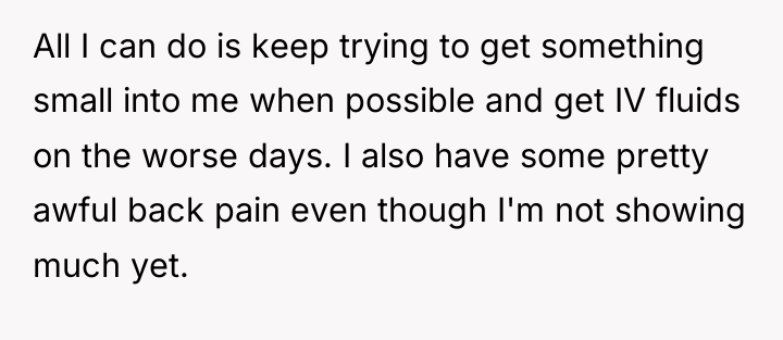 All I can do is keep trying to get something...