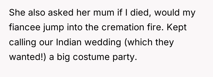 She also asked her mum if I died, would my...