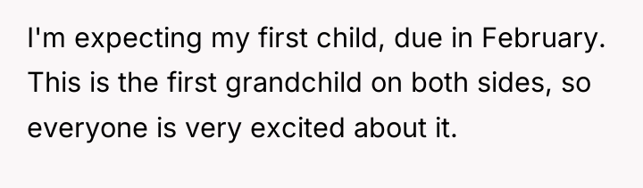 I'm expecting my first child, due in February. This is...