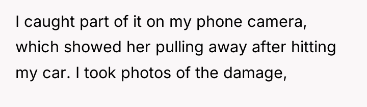 I caught part of it on my phone camera, which...