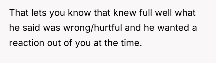 That lets you know that knew full well what he...