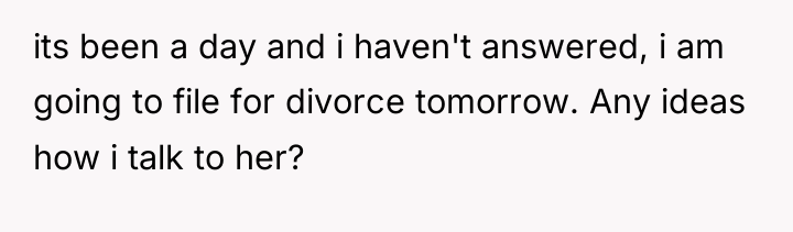 its been a day and i haven't answered, i am...