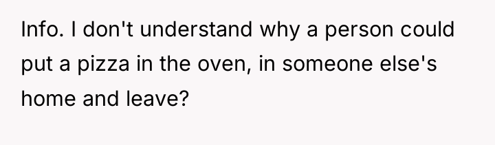 Info. I don't understand why a person could put a...